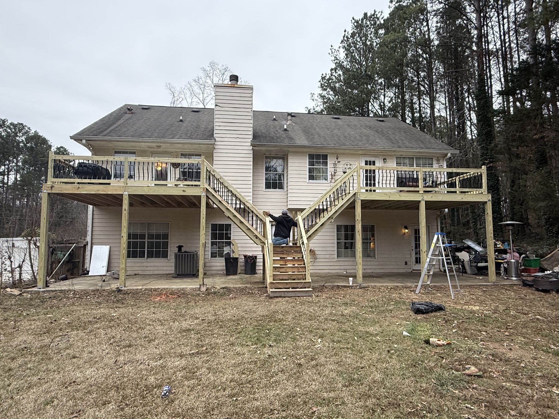 Rebuilt deck