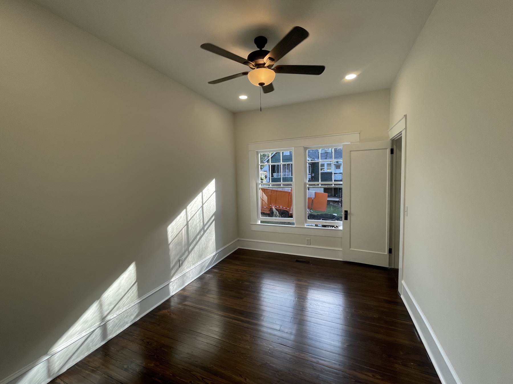 Bright freshly painted interior room in the same home